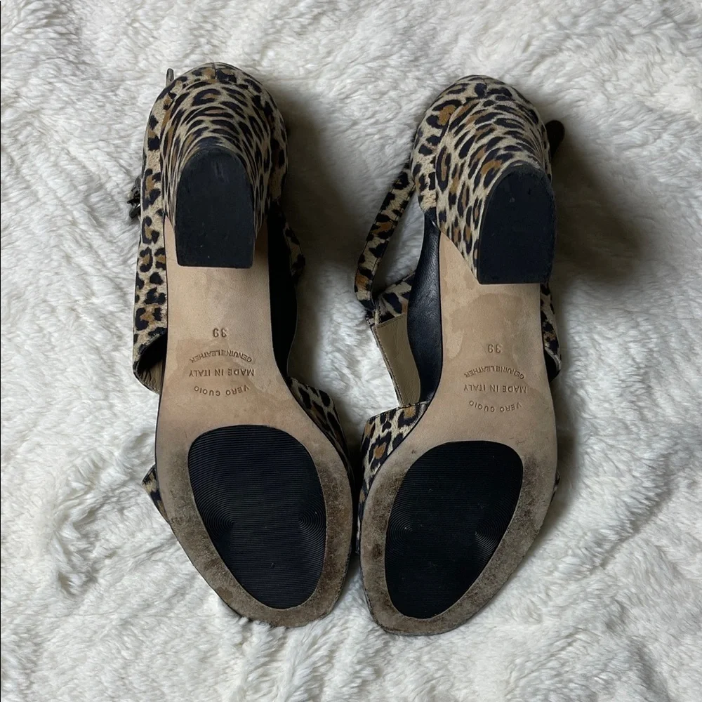 Anyi Lu Electra Leopard Print Women's Sandals